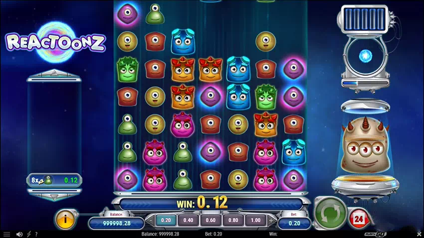 Reactoonz (Play'n Go) Обзор на игровой автомат Reactoonz + Демо
